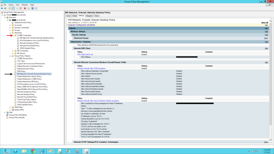 Group Policy Management Example