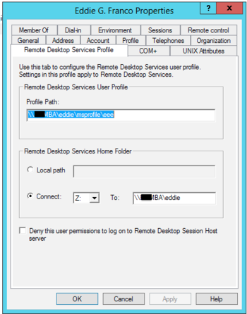 Remote Desktop Services Profile
